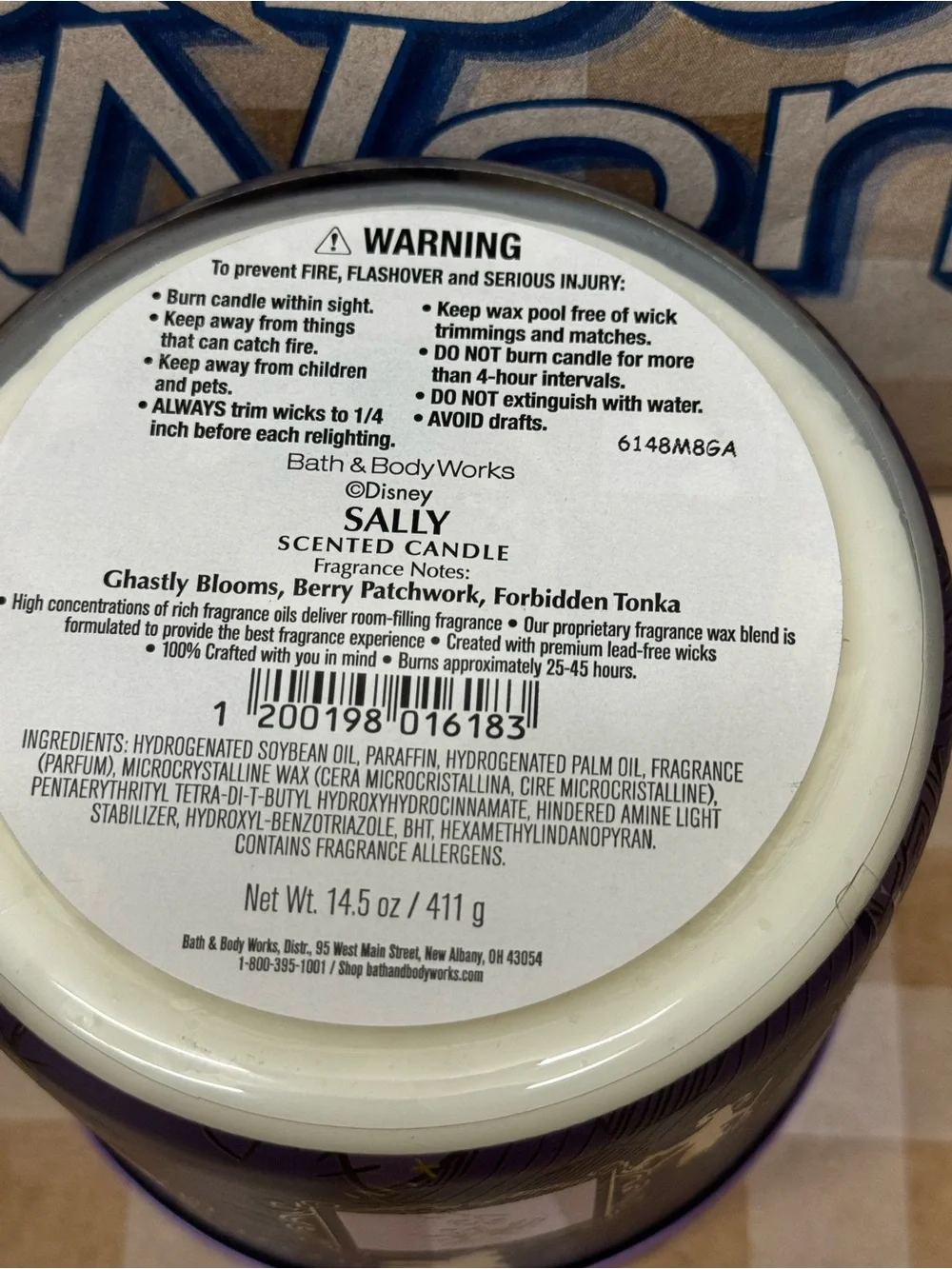 NEW B&BW X Disney’s The Nightmare Before Christmas SALLY 3 wick candle